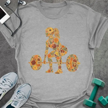 T-Shirt Sport Grey / S Floral Deadlift T-Shirt