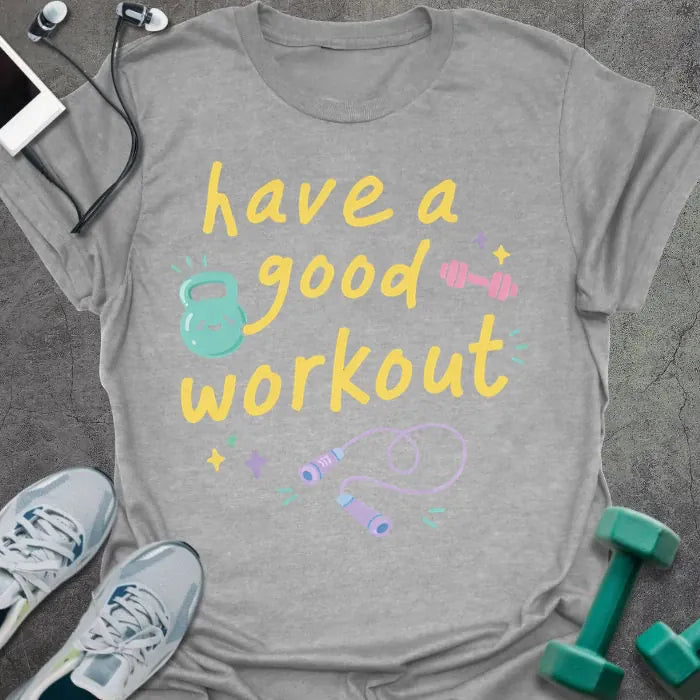 T-Shirt Sport Grey / S Good Workout T-Shirt