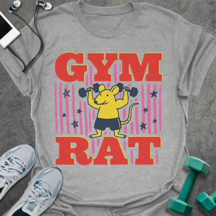 T-Shirt Sport Grey / S Gym Rat Pop T-Shirt