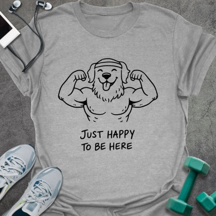 T-Shirt Sport Grey / S Happy Here T-Shirt