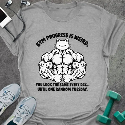 T-Shirt Sport Grey / S Kitty Swole T-Shirt