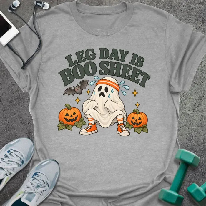 T-Shirt Sport Grey / S Leg Day Boo T-Shirt