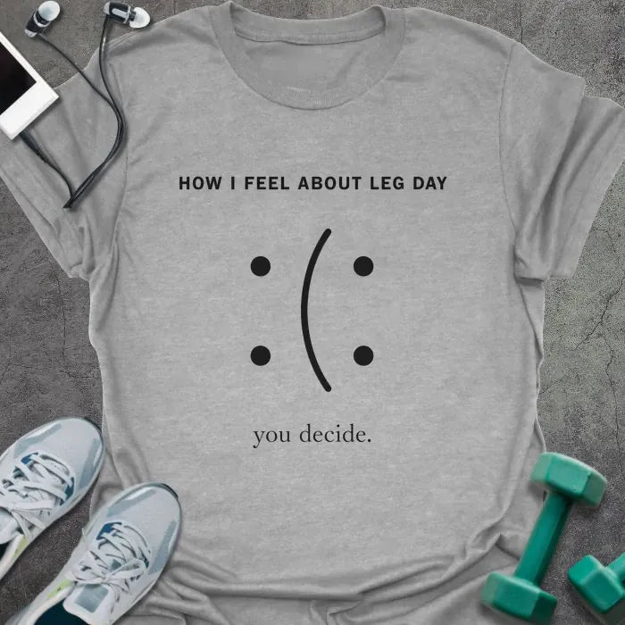 T-Shirt Sport Grey / S Legday Face T-Shirt