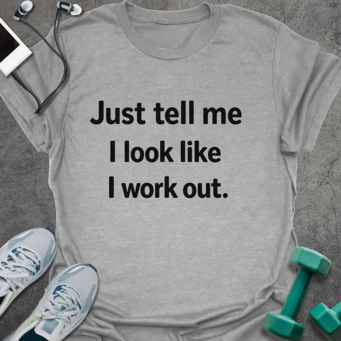 T-Shirt Sport Grey / S Look Workout T-Shirt