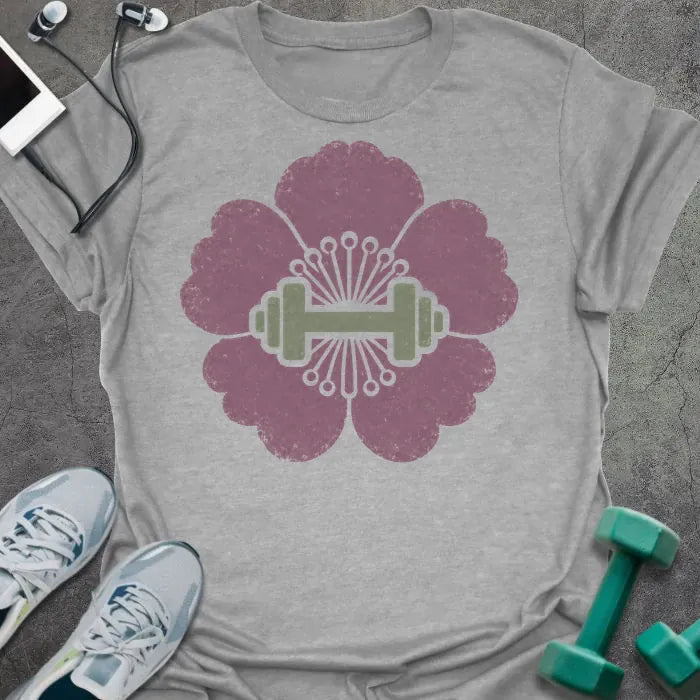 T-Shirt Sport Grey / S Lotus Dumbbell T-Shirt