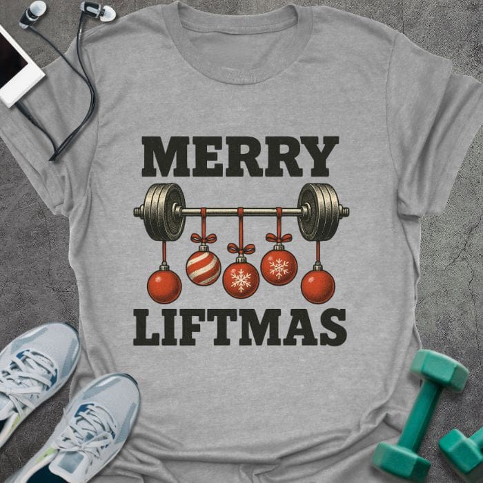 T-Shirt Sport Grey / S Merry Liftmas T-Shirt