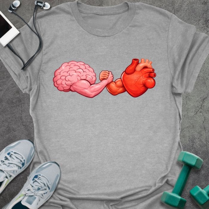 T-Shirt Sport Grey / S Mind Muscle T-Shirt
