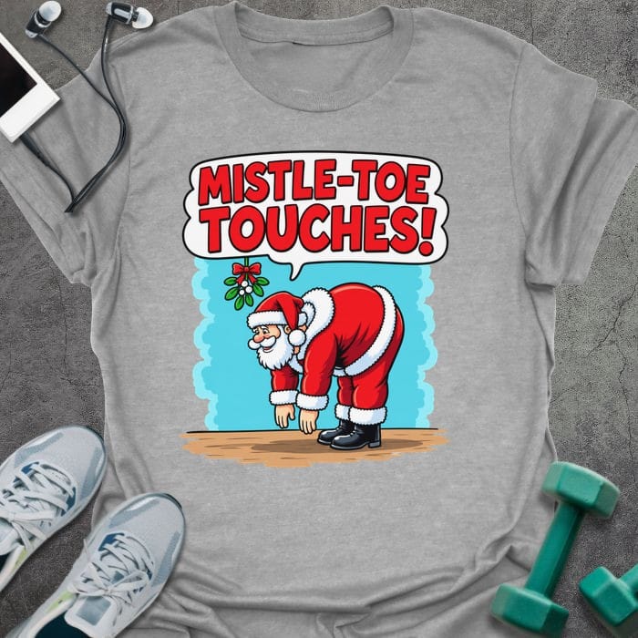 T-Shirt Sport Grey / S Mistle Toe Touches T-Shirt