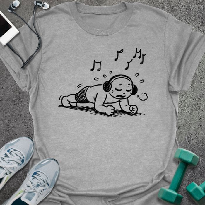 T-Shirt Sport Grey / S Music Plank T-Shirt