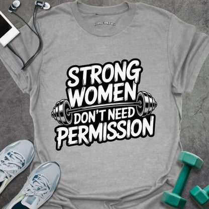 T-Shirt Sport Grey / S No Permission T-Shirt