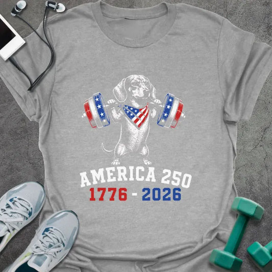 T-Shirt Sport Grey / S Patriot Dachshund T-Shirt