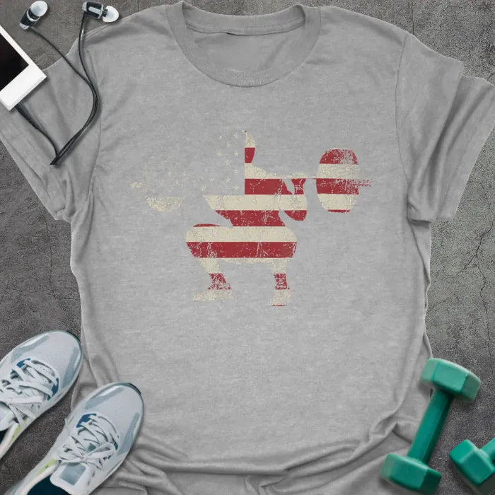 T-Shirt Sport Grey / S Patriot Squat T-Shirt