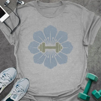 T-Shirt Sport Grey / S Periwinkle Dumbbell T-Shirt
