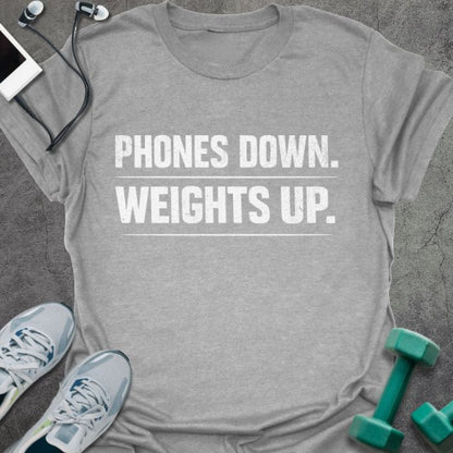 T-Shirt Sport Grey / S Phones Down T-Shirt