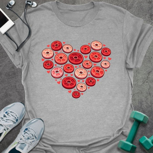 T-Shirt Sport Grey / S Plate Heart T-Shirt