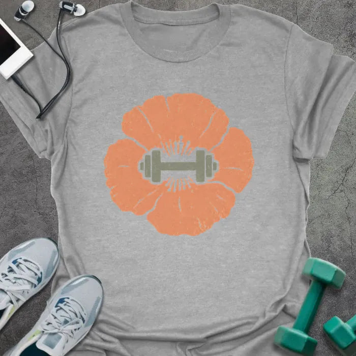 T-Shirt Sport Grey / S Poppy Dumbbell T-Shirt