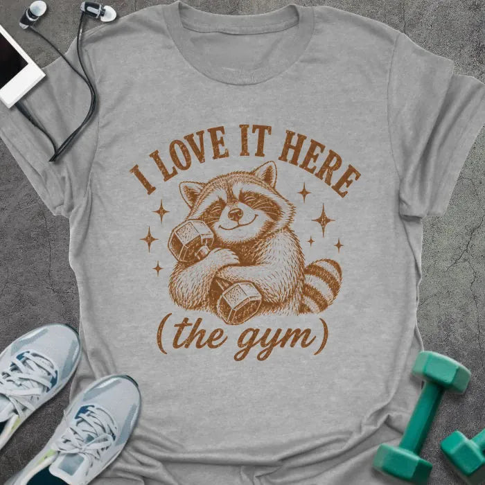 T-Shirt Sport Grey / S Raccoon Loves T-Shirt