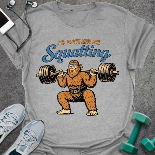 T-Shirt Sport Grey / S Rather Squatting T-Shirt