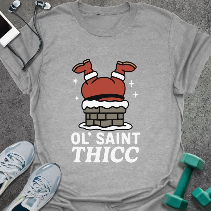 T-Shirt Sport Grey / S Saint Thicc T-Shirt
