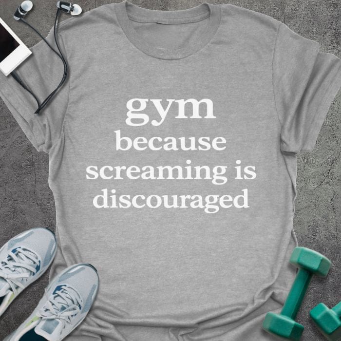 T-Shirt Sport Grey / S Screaming Is T-Shirt