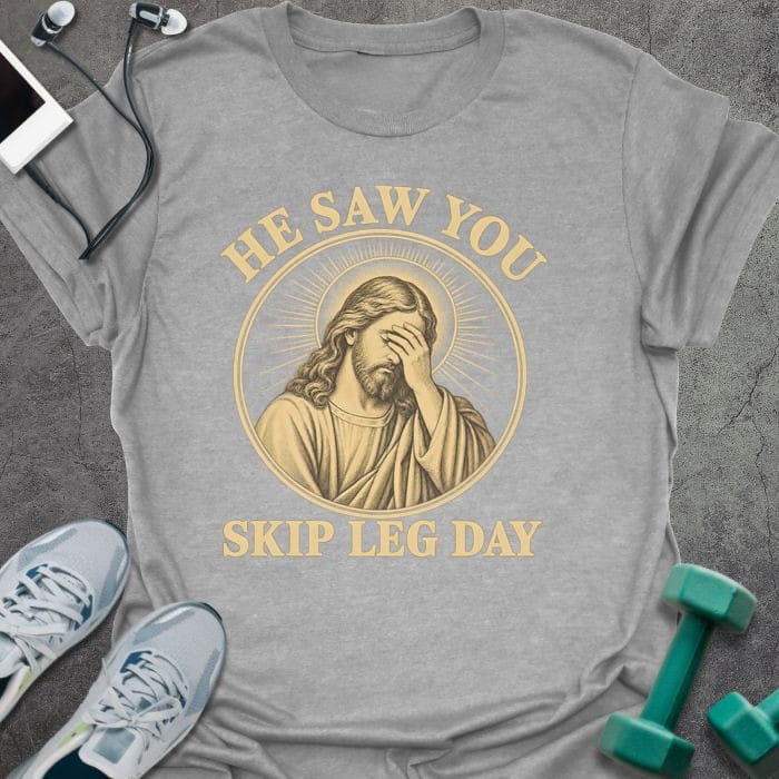 T-Shirt Sport Grey / S Skip Leg Day T-Shirt
