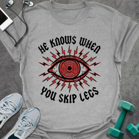 T-Shirt Sport Grey / S Skip Legs L T-Shirt