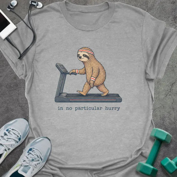 T-Shirt Sport Grey / S Sloth Treadmill T-Shirt
