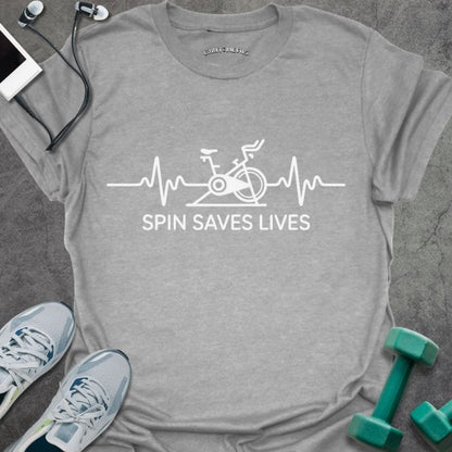 T-Shirt Sport Grey / S SPIN Saves Lives T-Shirt