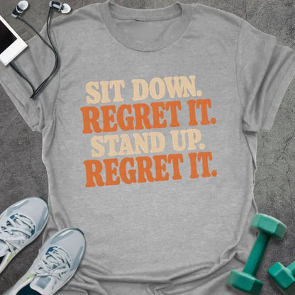 T-Shirt Sport Grey / S Squat Regret T-Shirt