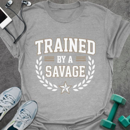 T-Shirt Sport Grey / S Trained By A Savage T-Shirt