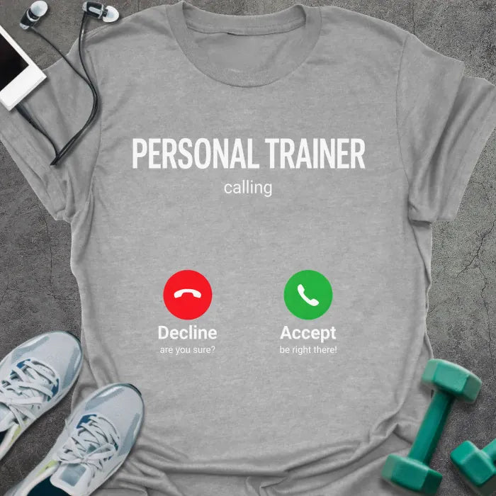 T-Shirt Sport Grey / S Trainer Calling T-Shirt