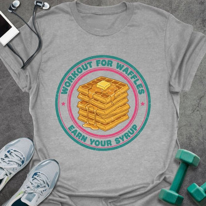 T-Shirt Sport Grey / S Workout Waffles T-Shirt