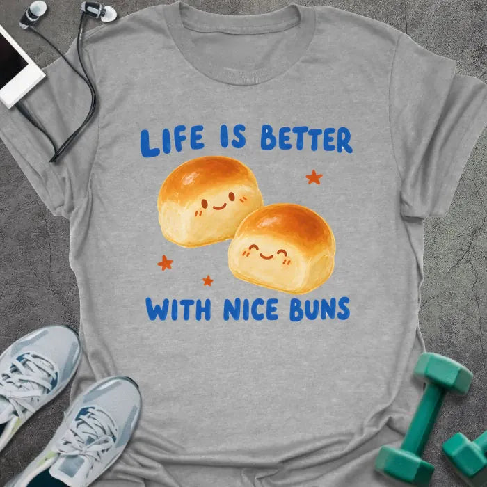 T-Shirt Sport Grey / XS Nice Buns T-Shirt