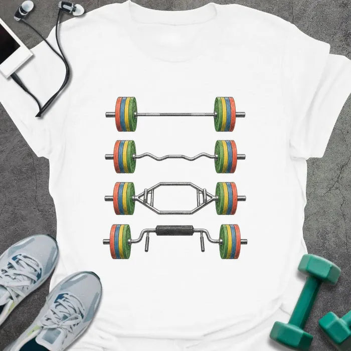 T-Shirt White / S Barbell Collection T-Shirt
