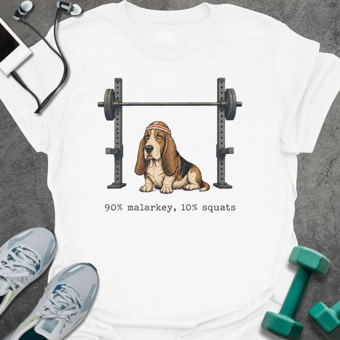 T-Shirt White / S Basset Malarkey T-Shirt