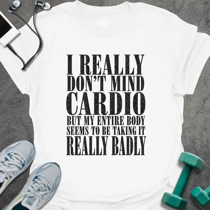 T-Shirt White / S Cardio Badly T-Shirt