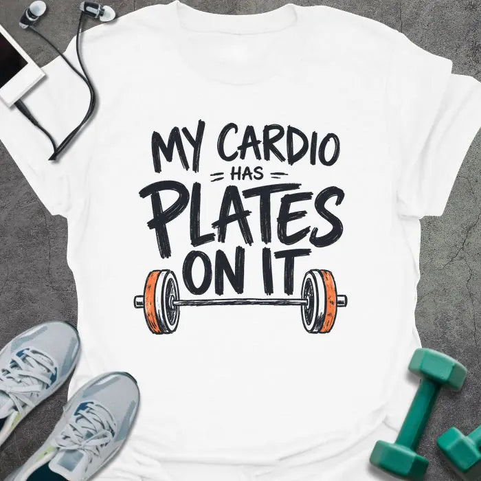 T-Shirt White / S Cardio Plates T-Shirt