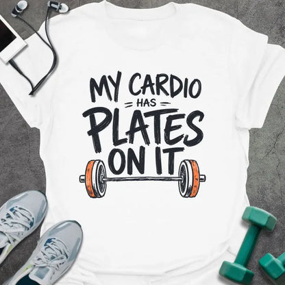T-Shirt White / S Cardio Plates T-Shirt