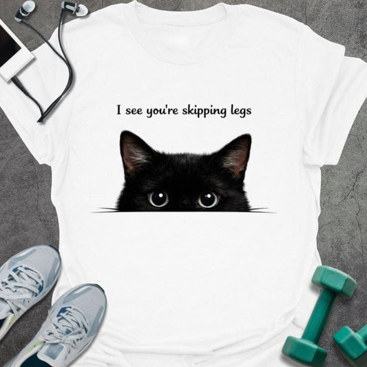 T-Shirt White / S Cat Sees You T-Shirt