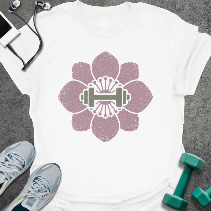 T-Shirt White / S Cherry Dumbbell T-Shirt