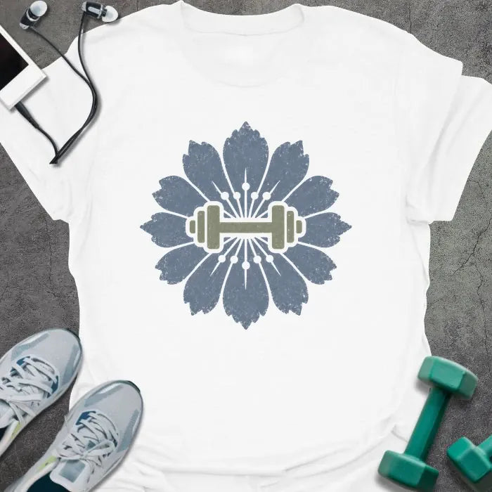 T-Shirt White / S Cornflower Dumbbell T-Shirt