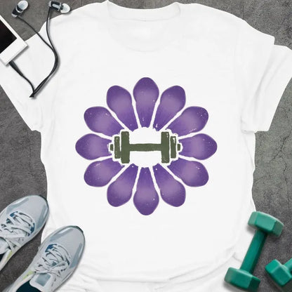 T-Shirt White / S Crocus Dumbbell T-Shirt