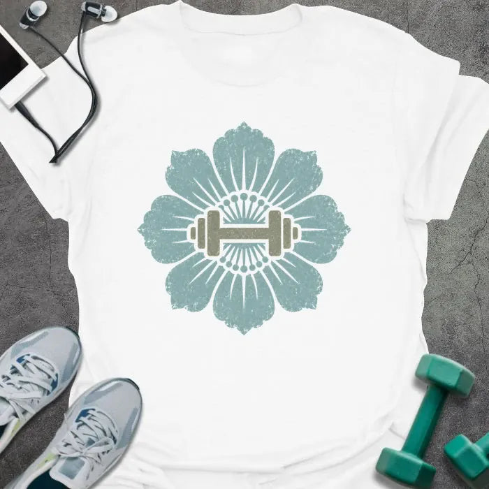 T-Shirt White / S Dahlia Dumbbell T-Shirt