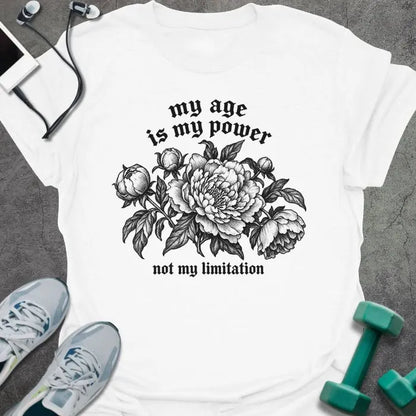 T-Shirt White / S Dark Peonies T-Shirt