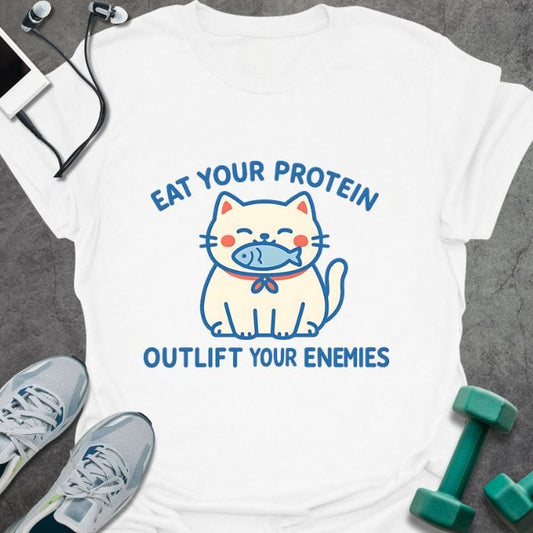 T-Shirt White / S Eat Protein T-Shirt