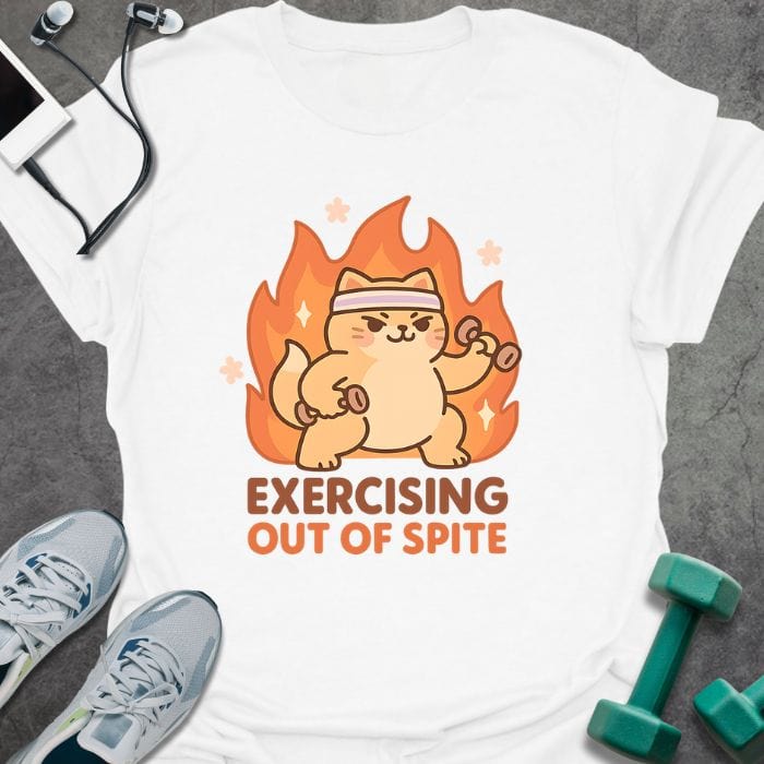 T-Shirt White / S Exercising T-Shirt