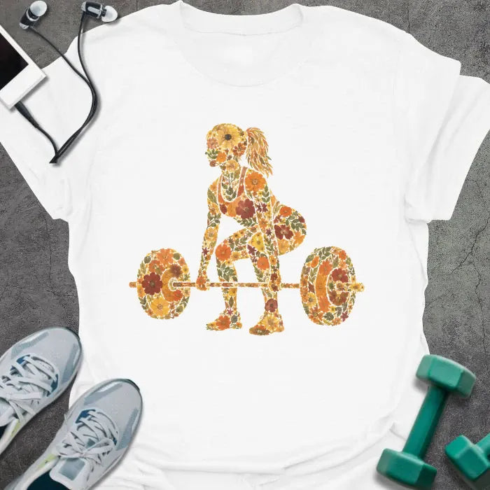 T-Shirt White / S Floral Deadlift T-Shirt