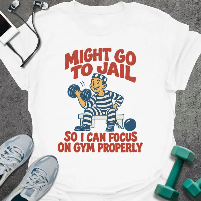 T-Shirt White / S Go Jail T-Shirt