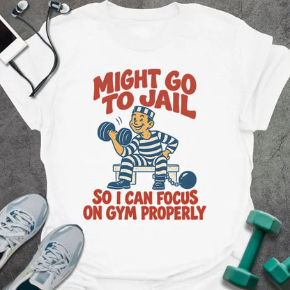 T-Shirt White / S Go Jail T-Shirt