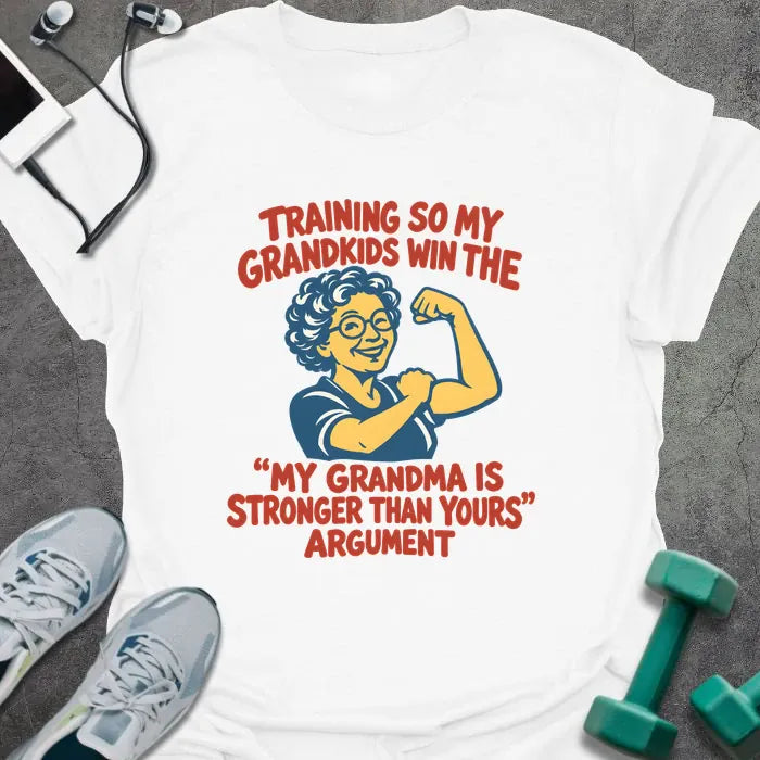 T-Shirt White / S Grandma Stronger T-Shirt